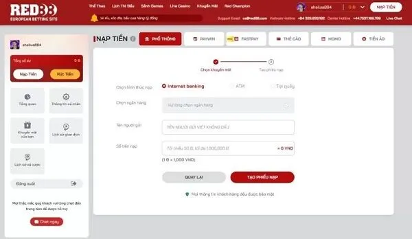 Red88 – Nhà cái cá cược hàng đầu châu Âu với tỷ lệ cược cao