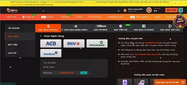 SV88 – Nhà cái cá cược Hot nhất thời đại cho cược thủ Việt